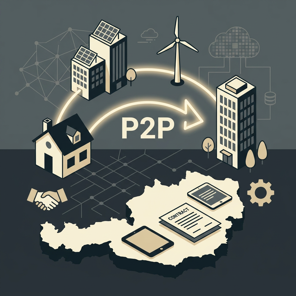 Прямой обмен электроэнергией (P2P-Verträge) стал проще в Австрии